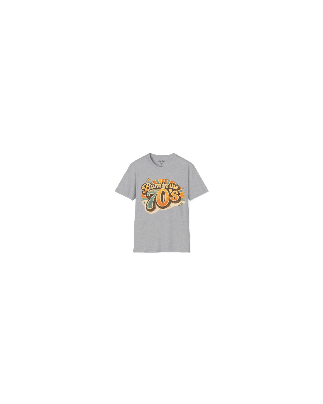 Born in the 70s Birthday T-Shirt — Retro 1970s Birthday Gift