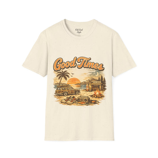 Good Times Vintage Beach Camp T-Shirt