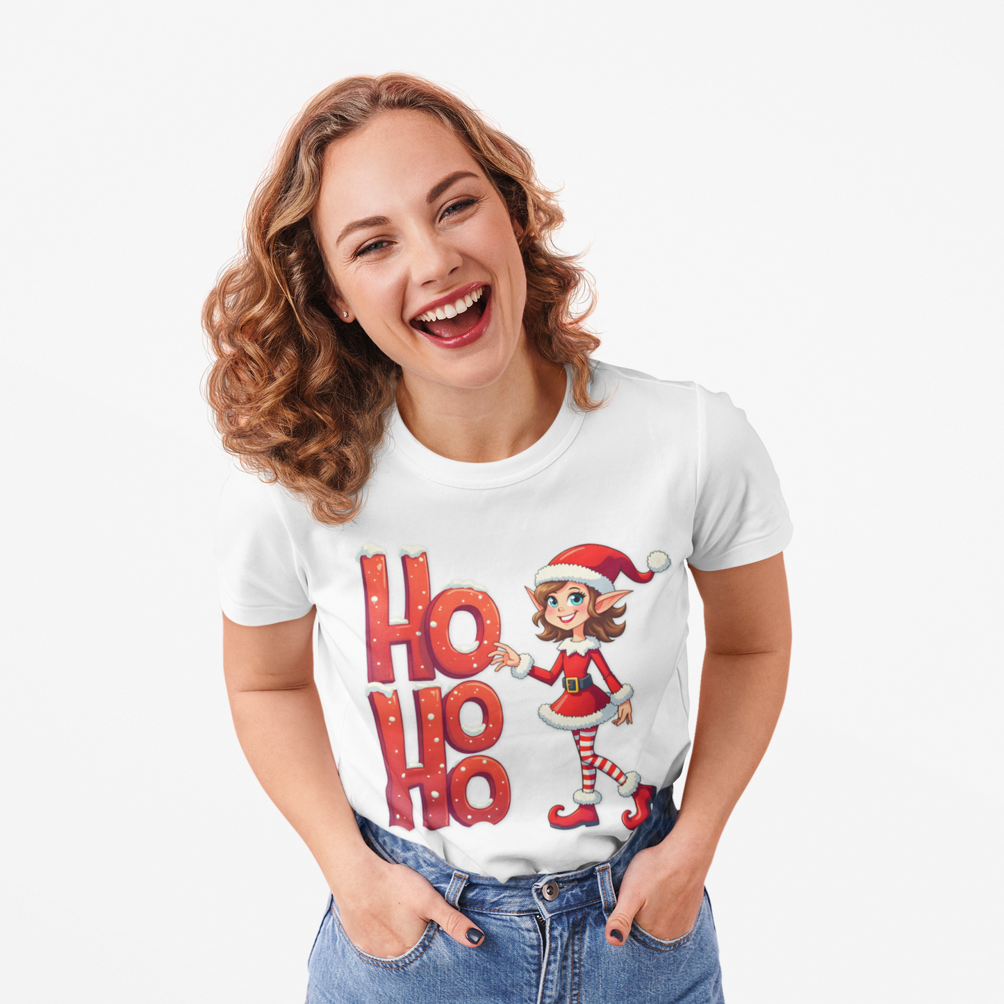 HO HO HO Christmas T-Shirt — Festive Holiday Tee