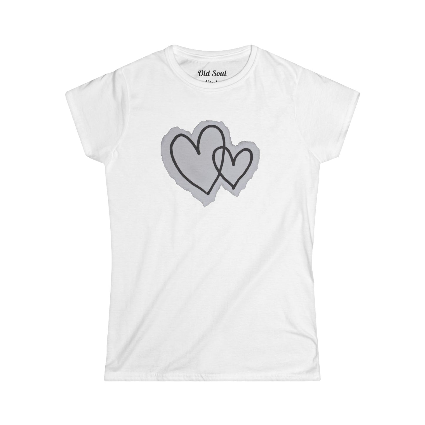 Women's Heart Graphic Tee – Casual Valentine's Shirt