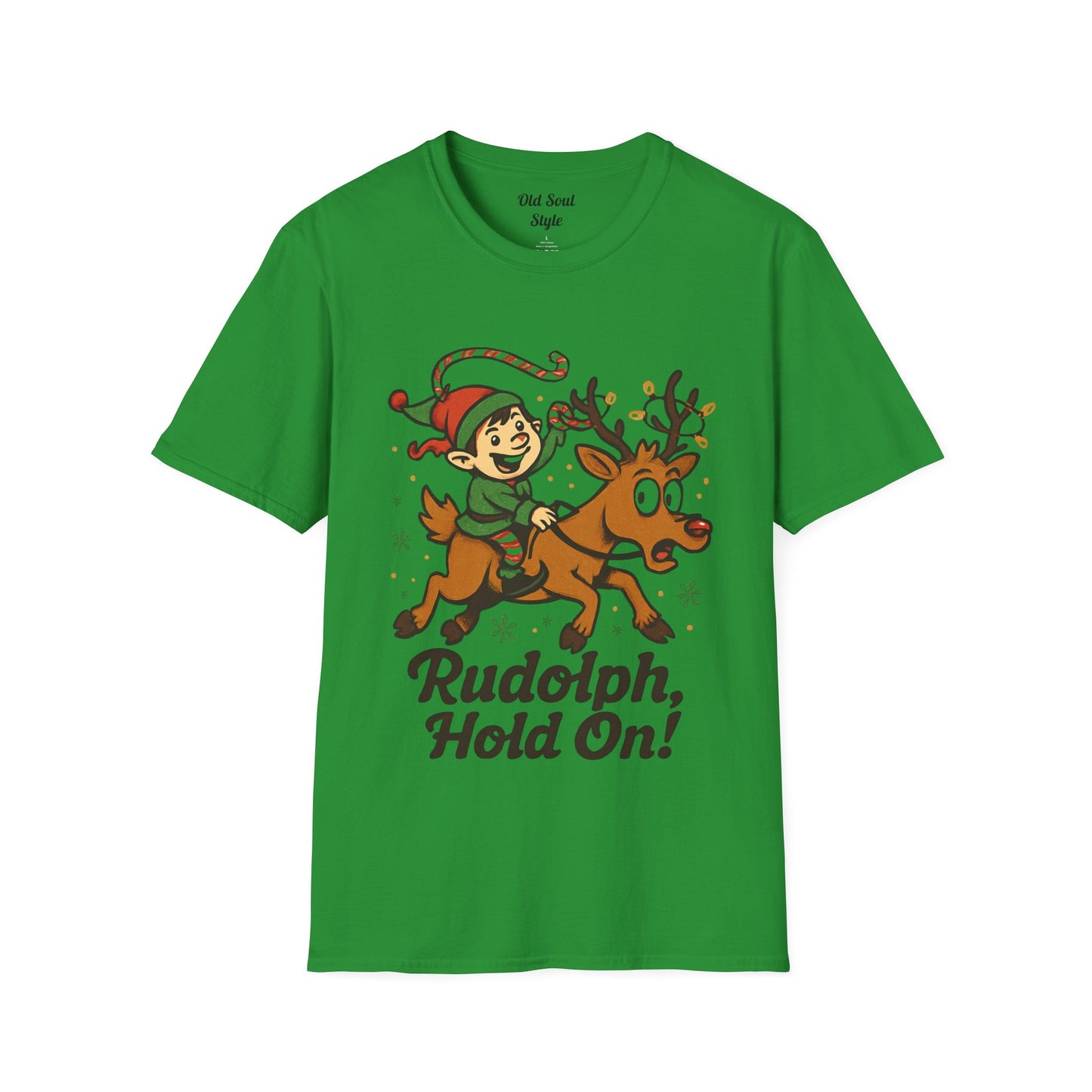 Rudolph Red Nose Reindeer Christmas T-Shirt — Lightweight Aussie Summer Tee