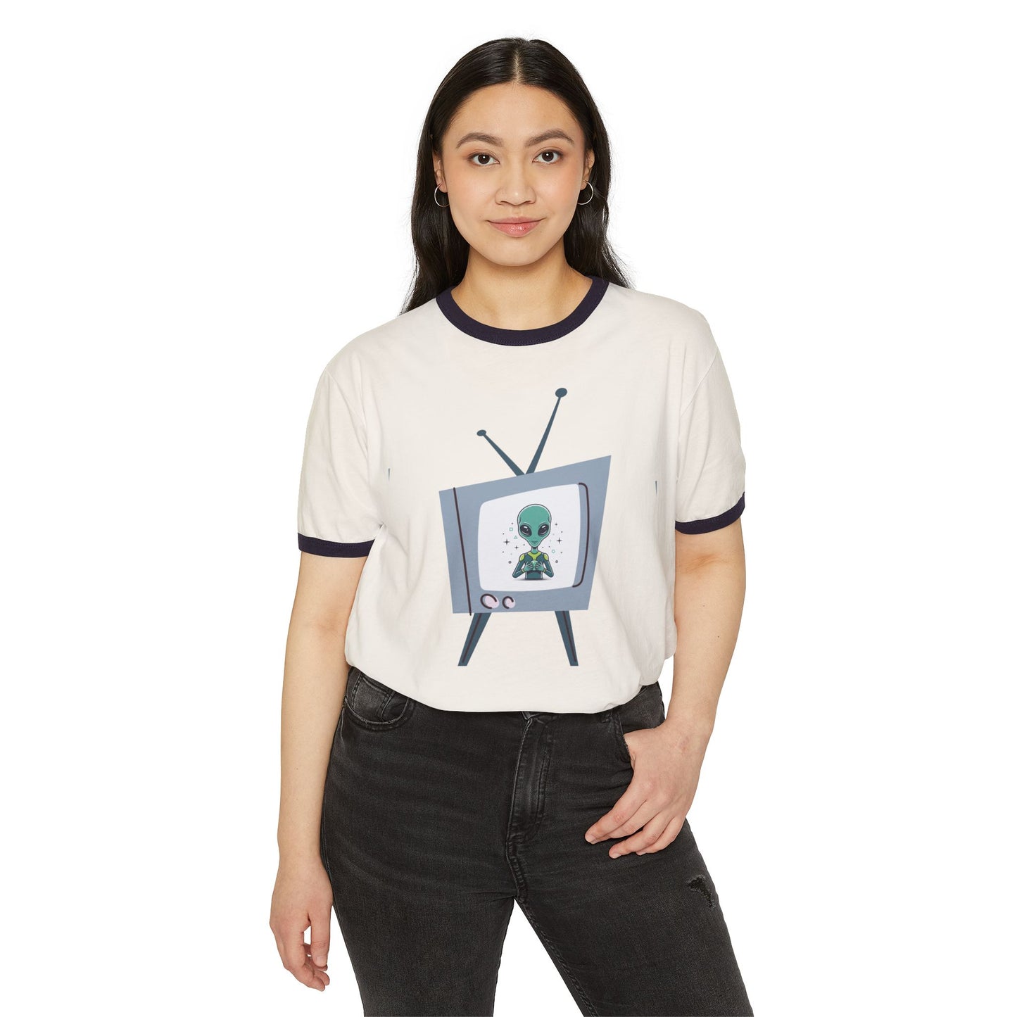 Late night Visitor Ringer Tee