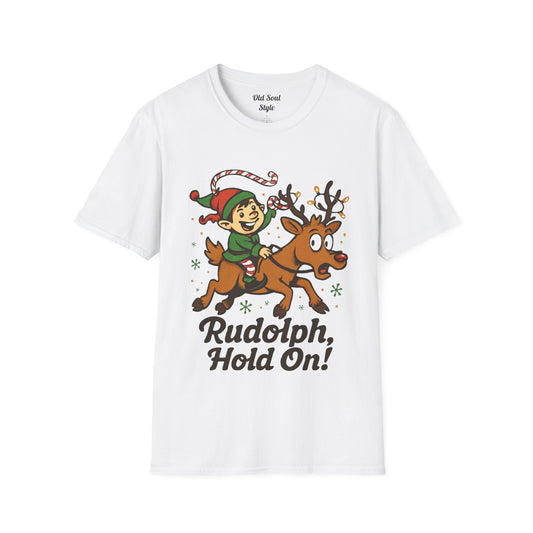 Rudolph Red Nose Reindeer Christmas T-Shirt — Lightweight Aussie Summer Tee