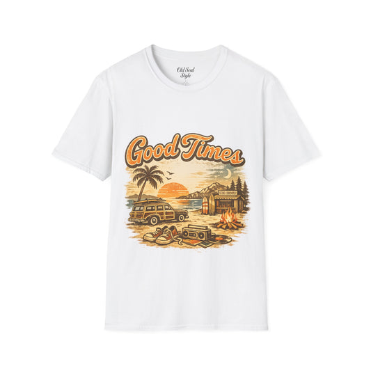 Good Times Vintage Beach Camp T-Shirt
